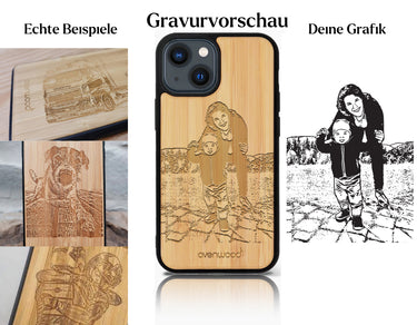 INDIVIDUELL iPhone 13 Bambus-Kunststoff